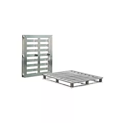 New Age Industrial Palette à cadre tubulaire en aluminium 4 côtés