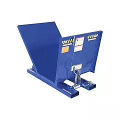 Vestil Open Sided Hopper, 1 cu.yd., 12 ga., Steel, Blue (D-NS-100-LD)
