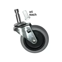 Rubbermaid Specialmade Cart Caster Kit (FG3421L60000)