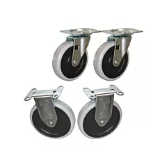Rubbermaid Specialmade Flat Shelf Cart Caster Kit (FG4505L30000)
