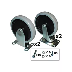 Rubbermaid Specialmade Utility Cart Caster Kit (FG9T66L10000)
