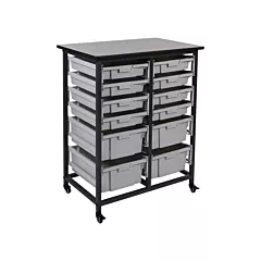 Luxor H. Wilson Mobile Bin Storage Unit, 30-3/4