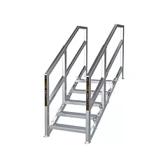 Metaltech 3-5 Step Telescopic Aluminum Smart Stairs (AL-SSEH5)