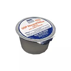 Saline NaCl 0.9% USP Sodium Chloride, 120ml Foil Lid Cup, 48/case (VMNA-6220)