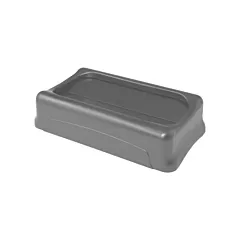 Rubbermaid Couvercle Slim Jim(MD), Plastique, Couvercle à battant (FG267360GRAY)