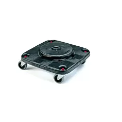 Rubbermaid Square BRUTE® Dollies, Polyethylene, Black (FG353000BLA)