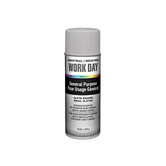Work Day Industrial Enamel Primer, Aerosol Can, Grey, 16 oz., 10 oz., Very Flat (A04418007)