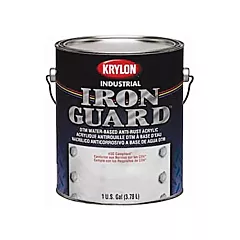 Krylon Industrial Apprêt d'émail acrylique Industrial Coating(MC) Iron Guard(MD), Canette, Gris, 1 gal., 1 gal., Très mat (K11001802-16)