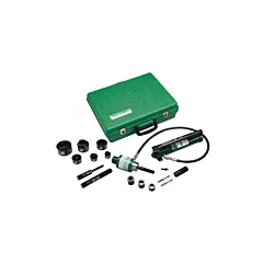 Greenlee Ensemble de poinçonnage avec pompe manuelle et poinçons Slug-Buster(MD), Jusqu'à 0,135