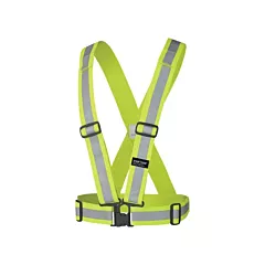 Pioneer Elastic Safety Harness, High Visibility Lime-Yellow, Silver, One Size, None (V1040860-O/S)