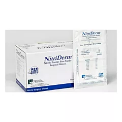 Nitriderm , Sterile, Powder Free, Surgical Nitrile Gloves, Textured, Size 7.0 50pairs/box (VMIHC135270)