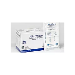 Nitriderm , Sterile, Powder Free, Surgical Nitrile Gloves, Textured, Size 6.5 50pairs/box (VMIHC135265)