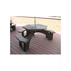 Plastic Recycling Recycled Plastic Hexagon Picnic Tables