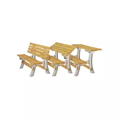 Banc/table de parc à dessus convertible Basics(MD), 96