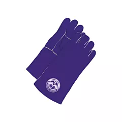 Bob Dale Gloves Gander Brand Welder Gloves with Gauntlet Cuff, One Size, Fleece, Split Cowhide (60-1-7803B)