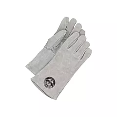 Bob Dale Gloves Gander Brand Welder Gloves with Gauntlet Cuff, One Size, Fleece, Split Cowhide (60-1-7803P)