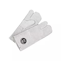 Bob Dale Gloves Mitaine de soudage doublée à un doigt de marque Gander avec manchette, Taille unique, Molleton, Cuir de vache refendu (60-1-7805P)