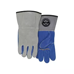 Bob Dale Gloves Gants pour soudeur avec manchette, Taille unique, Cuir de vache refendu (64-9-666B-7)
