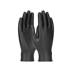 Protective Industrial Products Gants jetables ambidextres Grippaz(MC) Skins, Moyen, Nitrile, 6 mils, Complètement texturé (GP67246/M)