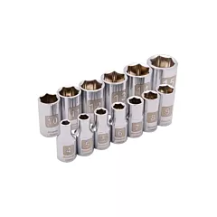 Dynamic Tools 6-Point Metric Socket Set