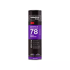 3M Polystyrene Foam Insulation 78 Spray Adhesive, 24 oz., 24 oz., Clear, Aerosol Can (7000046590)