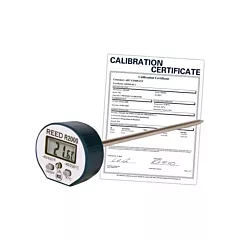 Reed Instruments Thermomètre avec certificat ISO, Contact, Numérique, -40-450°F (-40-230°C) (R2000-NIST)