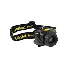 Rayovac Roughneck Headlamp, LED, 80 Lumens (High), 7 Run Time Hrs. (High), Plastic, AAA (RNHL3AAA-B)