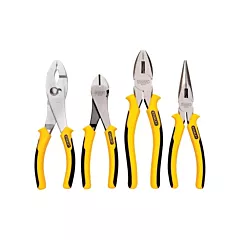 Stanley Tools Bi-Material Pliers Set, 4 No. of Pieces (84-058)