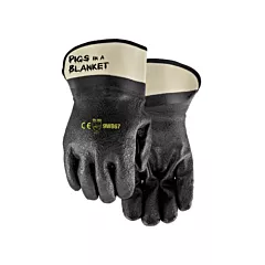 Watson Gloves Gants enduits Pigs in a Blanket, Taille unique, Non tricoté, Nitrile/PVC, Entièrement trempée (9WB67)