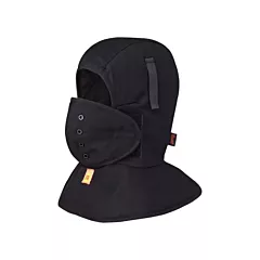 Pioneer Flame Resistant Quilted Long Neck Hardhat Liner, Cotton, Black (V4510970-O/S)