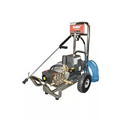 Dynablast Equipment Laveuse à pression à eau froide/chaude, 50', 1900 PSI, 4 gal./min, 5 CV, 7600 Unités nettoyantes (C1904HTSS)