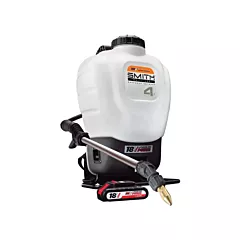 Smith Performance Sprayers Pulvérisateur à dos polyvalent, Acier à revêtement en poudre, 4 gal. (15,1 L), À piles (190576)