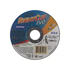 Norton Right Angle Grinder Reinforced Cut-Off Wheels - RightCut™  Evo, 7
