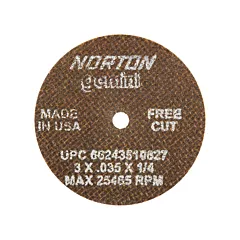 Norton Portable Small Diameter Reinforced Cut-Off Wheels - Gemini®