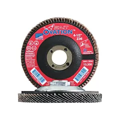 United Abrasives Inc. OVATION MEULE LAMELLE41/2X7/8 GRAIN36