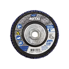 Norton Disque à lamelles conique en fibre de verre HD Metal R828, 4-1/2