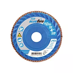 Norton BlueFire® Medium Grade Flap Disc, 4-1/2