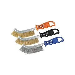 Walter Surface Technologies Brass Coated Steel Scratch Brush, 5-5/16