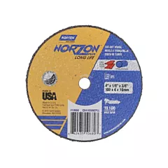 Norton NorZon Plus SGZ CA Small Diameter Cut-Off Wheel, 4
