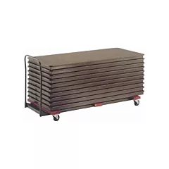 Midwest Chariots de table empilables plats