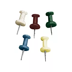 Westcott Accessoires pour tableaux en liège - Punaises, Assorti, Plastique (116186)