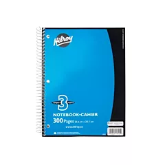 Hilroy Carnet à spirale 3 sujets, 10-1/2