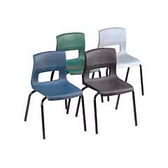Venrez Chaises horizon, Noir, Plastique (1111-18BLK)