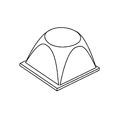 3M Protecteurs fuselés Bumpon(MC), 0,81