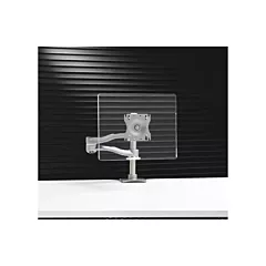 Horizon Support à écran simple, bras à double extension à hauteur ajustable, Transparent (FSP-15)