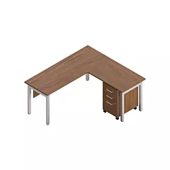Offices To Go Ionic L-Shaped Desk Suites, 29