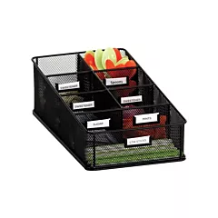 Safco Organisateur Onyx(MC) en boîte à condiments (3291BL)