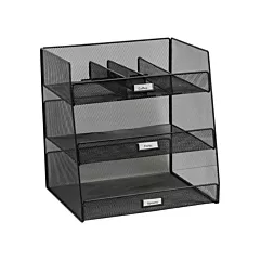 Safco Organisateur Onyx(MC) de fournitures de salle de repos (3293BL)