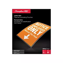 GBC Swingline™ GBC® UltraClear™ Laminating Letter Pouches