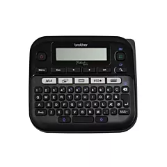 Brother Label Maker, HandHeld, None, Qwerty, Plug-In/Battery Operated (PTD210BK)